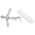 thumbnail image 2 of vidaXL Folding Anchor with Rope Silver 6 kg Malleable Iron, 2 of 5