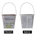 thumbnail image 2 of Metal Flower Vase Hanging Bucket Flower Pot Vintage Chic Jug Planter Pitcher Vase Railing Planter Rustic Flower Container Holder for Decor, 2 of 6