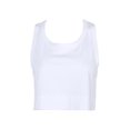 thumbnail image 1 of ITFABS Ladies Casual Short Tops Loose Pure Color U-Neck Wide Camisole Vest, 1 of 9