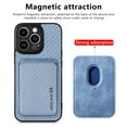thumbnail image 3 of Decase Magnetic Wallet Case For Apple iPhone 15 Pro 6.1",Compatible 2 in 1 with Back Card Holder Detachable flip Classic PU Leather Rugged Slim Cover for Women Men - Blue, 3 of 5