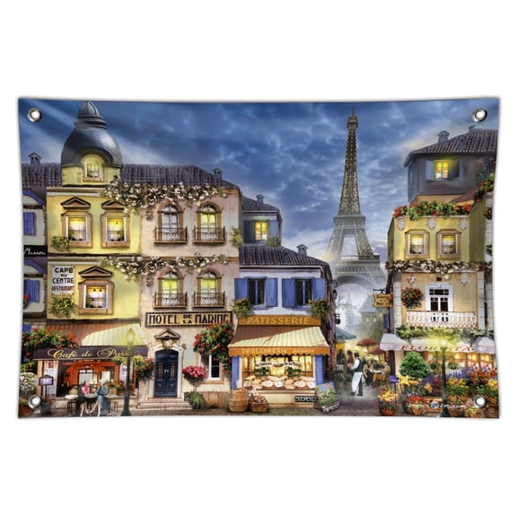 Old Paris France Eiffel Tower Home Business Office Sign