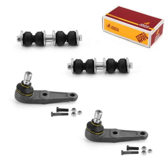Metrix Premium Chassis Parts - 4 PC L/R Front Sway Bar Stabilizer End Link & L/R Front Lower Ball Joint Kit Fits 1997-2003 Ford Escort, 97-99 Mercury Tracer, Replacement K700526, K8773