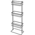 thumbnail image 6 of iDesign, 3-Tier Standing Steel Bathroom Shelf Caddy Organizer, Matte Black, 6 of 7