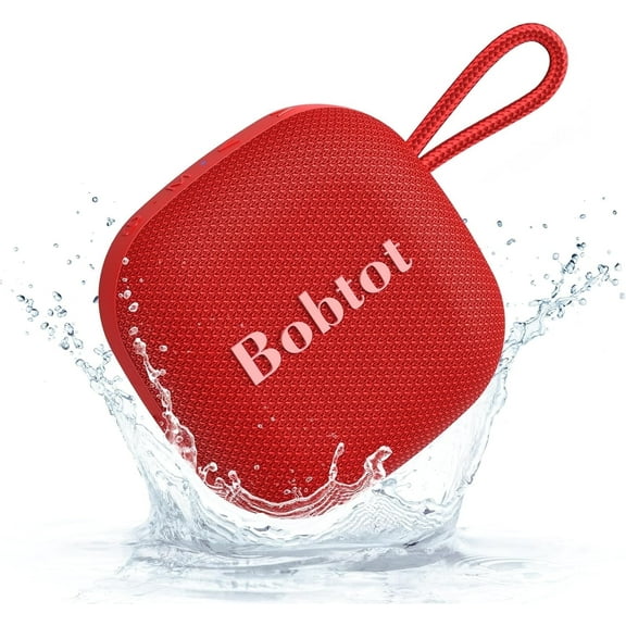 Portable Square pocket Bluetooth Speakers Wireless IPX7 Waterproof Mini Speaker with 20 Hours Playtime,Loud Stereo Sound, TWS,Built-in Microphone for Travel Sport，Gift Ideas（Red）