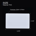 thumbnail image 3 of Uxcell Polyvinyl Chloride Blank Cards for ID Badge Printers, Graphics Quality White CR8030 50Pack, 3 of 4
