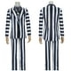 thumbnail image 3 of Disfraz de cosplay de Anime Adam, traje de rayas blancas y negras, chaqueta, camisa, pantalones, trajes de fiesta de Halloween para hombres adultos, 3 of 4