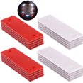 thumbnail image 1 of 20Pcs Universel Rouge + Blanc Plastique Rectangulaire Stick-on Voiture Réflecteur Autocollant, Réflecteurs de Porte Intérieur Rouge + Blanc Compatible Plaque d'Avertissement Adhésif Réflecteur pour la Plupart des Voitures, 1 of 4