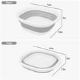 thumbnail image 4 of HLONK Large Collapsible Dish Basin  Silicone Dish Washing Tub for Vegetable  Blue, 4 of 6