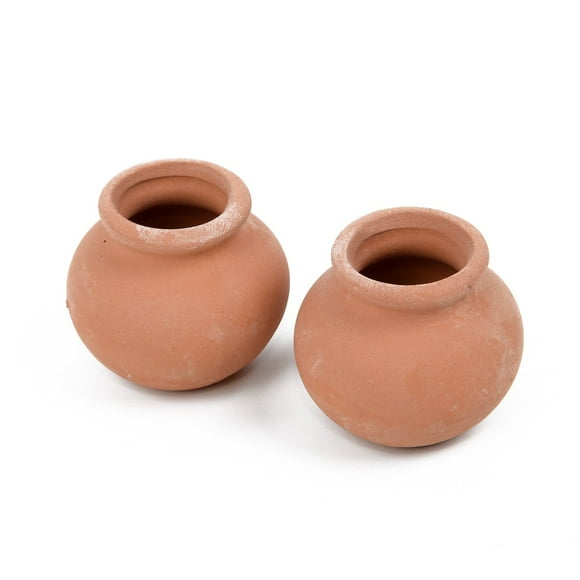 GLFILL 2PCS Mini Flower Pots Clay Plant Pot For Wedding Decoration Craft Succulent Nursery Pots For Flower Plants Crafts 3#