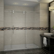 Aston Sdr978-Tr-72-10-R Langham 72" Wide X 77-1/2" High Frameless Sliding Shower Door -