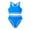 Sky Blue, variant on WUANDIXFA Girl's Swimsuits 2 Piece Scoop Neck Bikini Crop Top Mid Rise Sporty Bathing Suits AG,15-16 Years