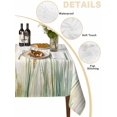 thumbnail image 2 of Vintage Green Leaf Table Cloth, Spring Country Watercolor Plant Waterproof Tablecloth for Rectangle Tables, Reusable Washable Fabric Table Cover for Restaurant Kitchen Dining Tables 52"x70", 2 of 6