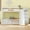 White, variant on Harper & Bright Designs Floor Bunk Bed Twin Over Full with Storage Staircase, Solid Wood Bunk Bed with Slide and Guardrail, Grey