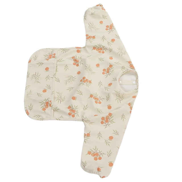 Babero con mangas y bolsillo, babero de manga larga para bebés, babero de manga larga para bebés, babero de manga suave para niños pequeños Características de vanguardia