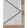 thumbnail image 3 of Unique Loom Decatur Collection Area Rug - Diamond (2' x 6' Runner Ivory/Gray), 3 of 7