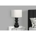 thumbnail image 2 of Monarch Specialties Lighting, 26"h, Table Lamp, Black Ceramic, Ivory / Cream Shade, Contemporary, 2 of 4