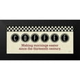 thumbnail image 2 of Reed, Tara 18x10 Black Modern Framed Museum Art Print Titled - Checkered Kitchen Sign I, 2 of 5