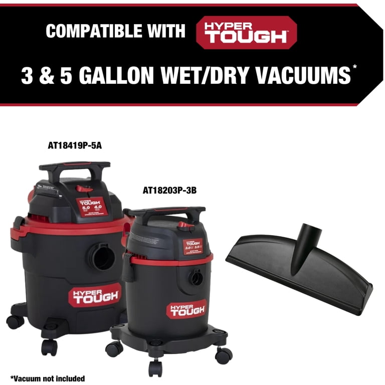 Hyper Tough 13-1570 Universal Floor Brush for Wet/Dry Vacuums with