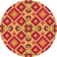 thumbnail image 1 of Ahgly Company Indoor Square Patterned Ferrari Red Area Rugs, 3' Square, 1 of 1