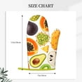 thumbnail image 6 of XMXT Silicone Oven Mitts, Delicious Fruit Prints Thickened Non-Slip Oven Gloves, 2 Pcs, 6 of 9