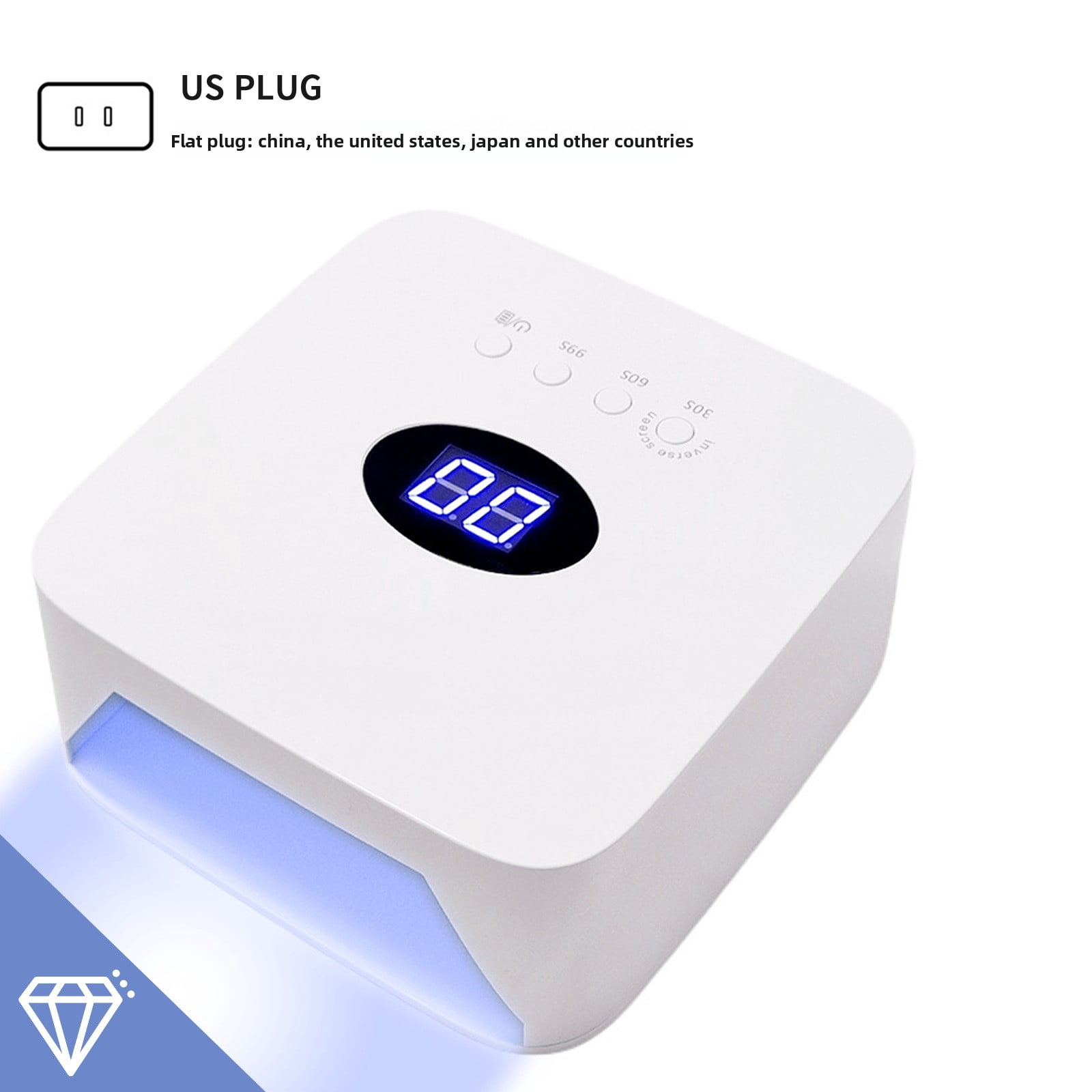 USB Rechargeable Nail Lamp - Smart Sensor LED/UV Gel Dryer, Cordless Portable Manicure Light with Fast Curing, Home & Travel Nail Art Kit