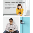 thumbnail image 3 of Smart Lock, Hornbill Keyless Entry Door Lock, Keypad Door Lock with Reversible Handle, Fingerprint Electronic Digital Front Door Lock, Free App, Keys, IC Cards and Passcodes for Home Office Bedroom, 3 of 10