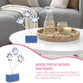 thumbnail image 3 of IDEANATEGRATE Coastal Decor For Home Wooden Shell Ornament White Wedding 1Pack 7.1X8.8In, 3 of 8