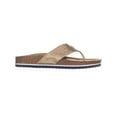 thumbnail image 4 of Womens Tommy Hilfiger Giulio Flat Slide Sandals, Gold Multi, 4 of 5