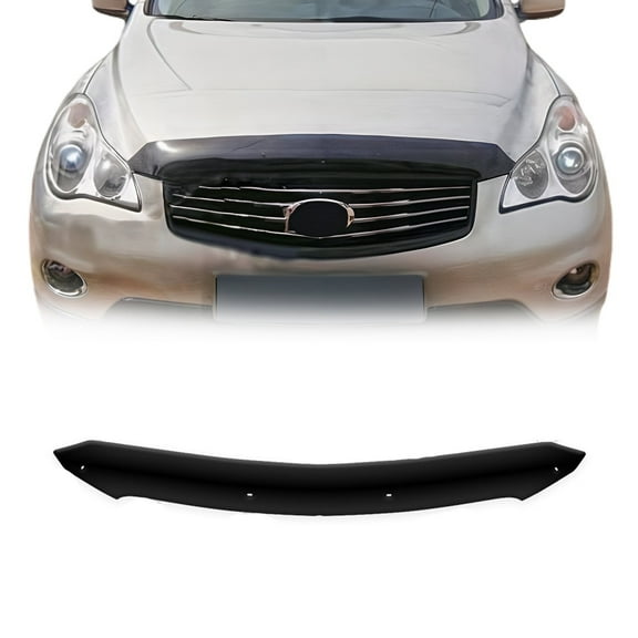 Front Bug Shield Hood Deflector Guard for Infiniti EX35 EX37 2008-2013 Black