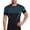 Blue, variant on KLHDSF Men's Athletic Short Sleeve Compression Shirts Stretch Performance T-Shirt Running Workout Tops Quick Dry Base Layer Black L
