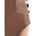 thumbnail image 5 of Faux Leather High Waist Slit Maxi Skirt, 5 of 5