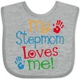 thumbnail image 3 of Inktastic My Stepmom Loves Me Boys or Girls Baby Bib, 3 of 4