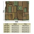 thumbnail image 5 of DouZhe Ultra-Soft Micro Fleece Lightweight Flannel Bed Blanket, Geometric Rock Wall Tiles Print Cozy Warm Throw Blankets, 60"x50", 5 of 7