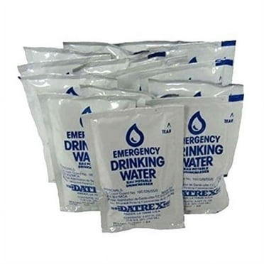 datrex emergency water packet 4.227 oz - 3 day/72 hour supply (18 packs)
