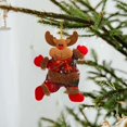 thumbnail image 3 of Decoraciones Navideñas Accesorios Para Árboles De Navidad Muñequitos Anciano Bailarín Muñeco De Nieve Ciervo Oso Marionetas De Tela Pequeños Colgantes De Regalo, 3 of 8