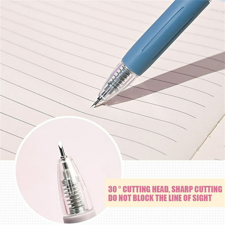 Cartoon Pattern Student Utility Knife Pen, Craft Cutting Tool Paper Pen  Cutter Knife Creative Retractable, Carving Pen Knife, Precision Paper  Cutting