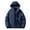 Dark Blue, variant on Waterproof Jackets for Men Women Warm Graphene Lining Parkas Windproof Hooded Winter Coats Unisex Ski Jacket with Zipper Pockets Dark Blue M