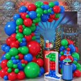 thumbnail image 1 of Juego de guirnaldas con forma de arco con forma de globo Jobkoo, rojo, azul y verde, 110 unidades, 1 of 7