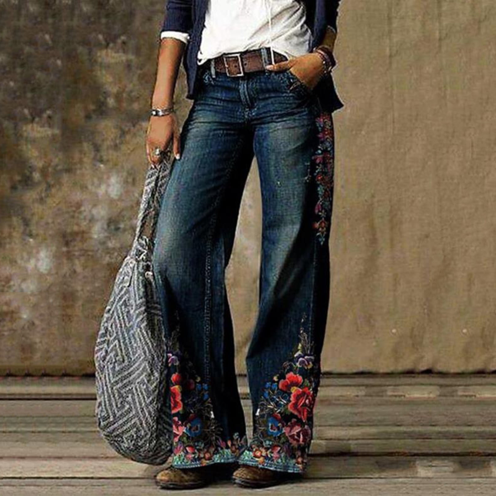 Jean imprimé femme new arrivals