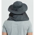 thumbnail image 3 of DDYOUTDOOR 07-281 Fashion Summer Outdoor Gardening Sun Protection Fishing Cap Neck Face Flap Hat Wide Brim DarkGray, 3 of 7