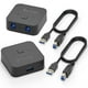 thumbnail image 1 of Plugable USB3-SWITCH2 USB Switch USB Type B, External, 1 USB Port, 1 USB 3.0 Port, PC, Mac, Linux, 1 of 6