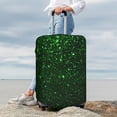 thumbnail image 7 of Rateoe Green Sparkling Printed Luggage Cover, Suitcase Protector Fits 18-32 Inch Luggage-Medium, 7 of 7