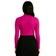 thumbnail image 3 of Turtle Bay New York Womens Long Sleeve Cotton Blend Mock Neck Top - An All-Season Essential, 3 of 6