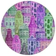 thumbnail image 2 of Addison Rugs Chantille Indoor/Outdoor Transitional Novelty Purple Washable Round Rug, 8' x 8', 2 of 6