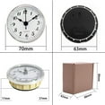 thumbnail image 2 of 70 mm/2.8 inch Clock Insert White Dial Fit numerals clock inserts 61mm/2.40inch Diameter Hole, 2 of 8