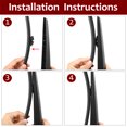thumbnail image 2 of Unique Bargains 410mm 16' Rear Window Windshield Wiper Blade Arm Set for 00-04 Volvo V70, 2 of 7