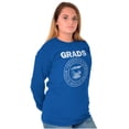 thumbnail image 3 of Rock and Roll High School Graduate Plus Size Long Sleeve Graphic Tee Shirt Brisco Brands 2X, 3 of 5