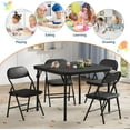 thumbnail image 3 of Boys and Girls Folding Table and Chairs Set of 3, Portable Table and Chair with Pu Soft Cushion,Suitable for Eating,Reading and Playing, 3 of 10