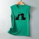 thumbnail image 4 of Verano mujer moda cuello redondo impreso sin mangas casual camisetas sin mangas Fridja gh5323, 4 of 5