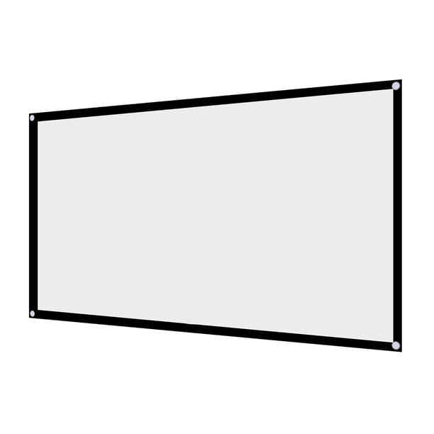 Cortina de Proyector Portátil Plegable Pantalla Blanca 16: 9 Adecuada Para Películas al Aire Libre Camping 120 Pulgadas